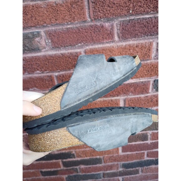 Birkenstock Arizona soft footbed adult sandals gray brown women's size 38/ 8 - Picture 5 of 6